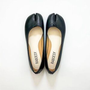 Black Leather Loafers for Women